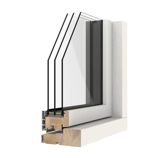 P31A/T Triple-Glazed Outward Open Alu-Clad Timber / Timber Only Window
