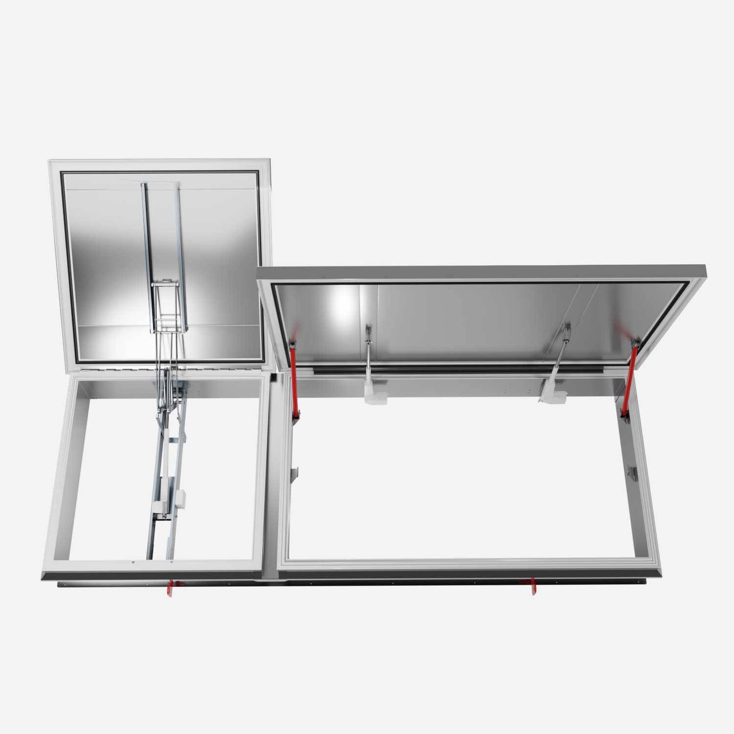 Exi-Vent Smoke Vent with Access Hatch - Roof Hatch and AOV