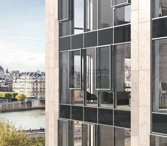 Aluminium Façade Insert Window System - AWS 114  SG - Outward or Parallel Opening