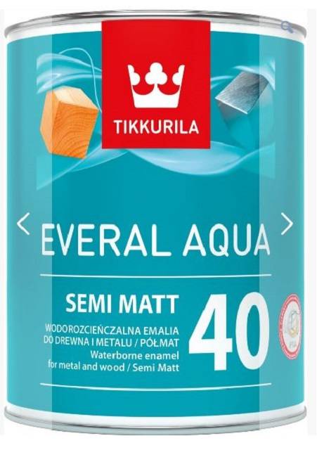 Everal Aqua Semi Matt [40] - Waterbased trade acrylic enamel semi-matt paint