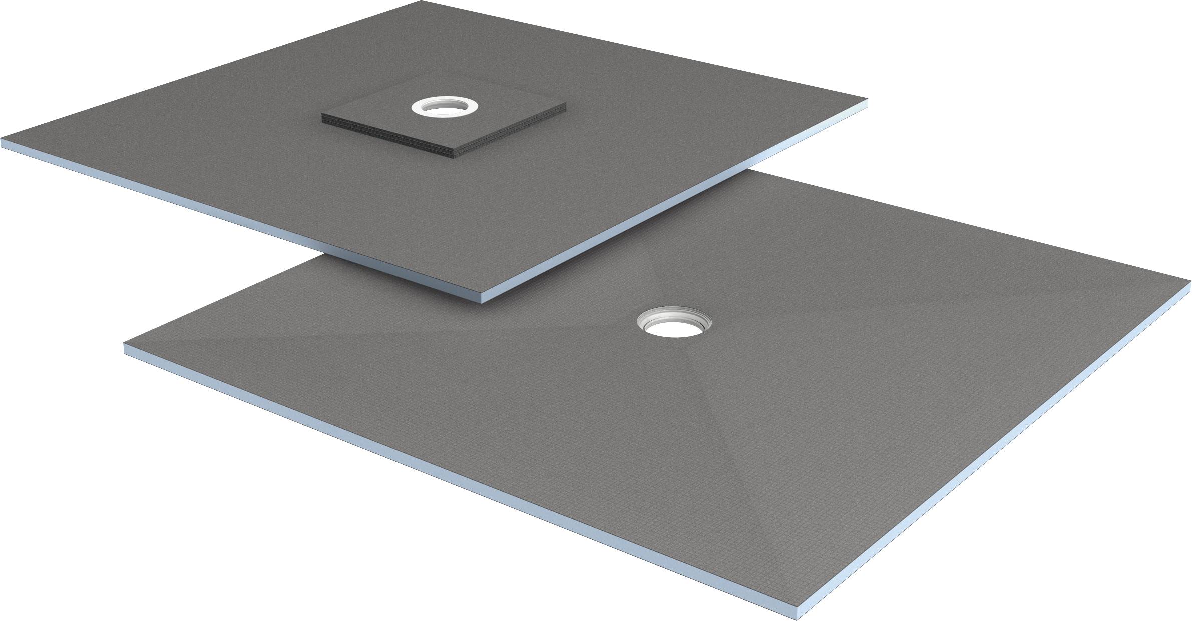 wedi Fundo Ligno Floor Element, Centre Drain - Shower tray former