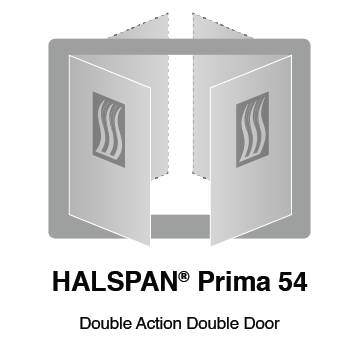 HALSPAN® Prima 54 mm Internal Fire Rated Door Blank - Double Acting Double Doors
