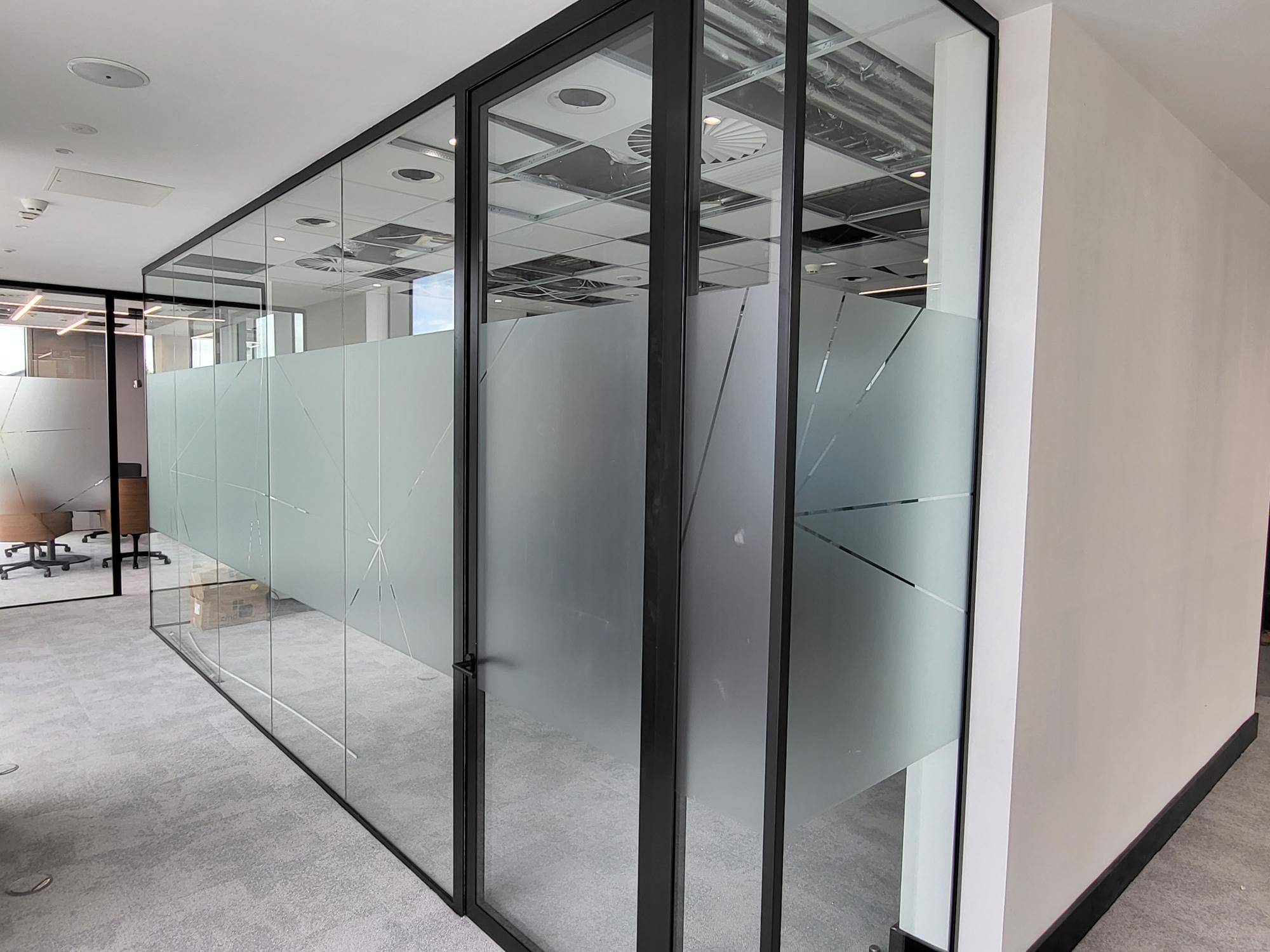 Mk2 Door - Double Glazed Aluminium Framed Acoustic Door - Acoustic, Framed Double Glass Door