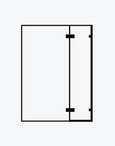 Majestic London Valletta Bath Screen - Frameless Two-Part Bath Screen