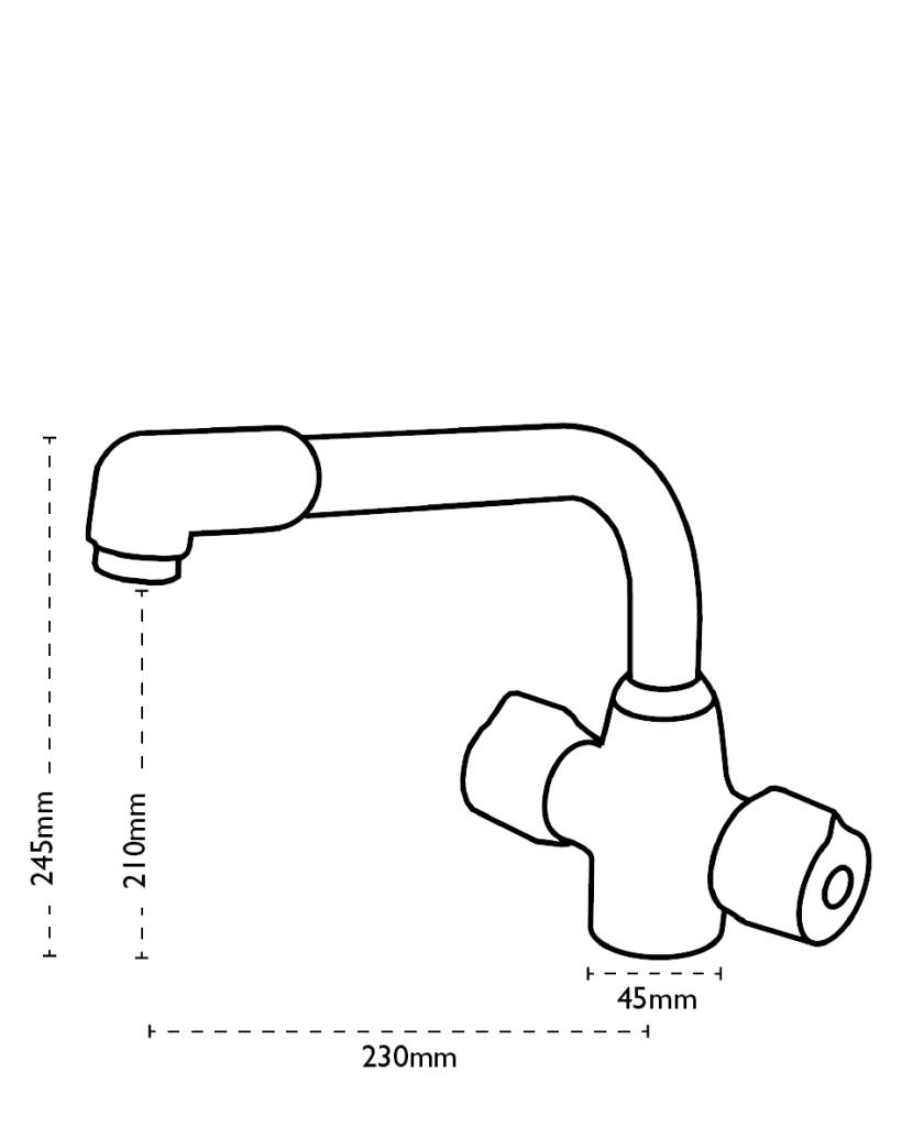 Carron Phoenix Aztec Chrome Tap - Sink Tap