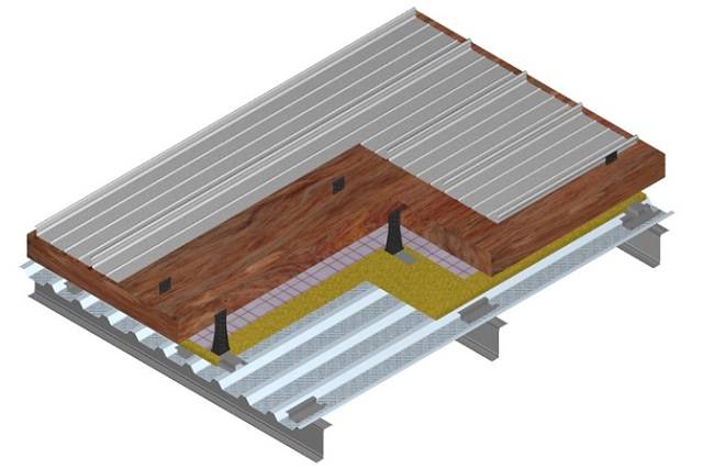 Kalzip Acoustic Liner Roof Construction 0.18 U-Value