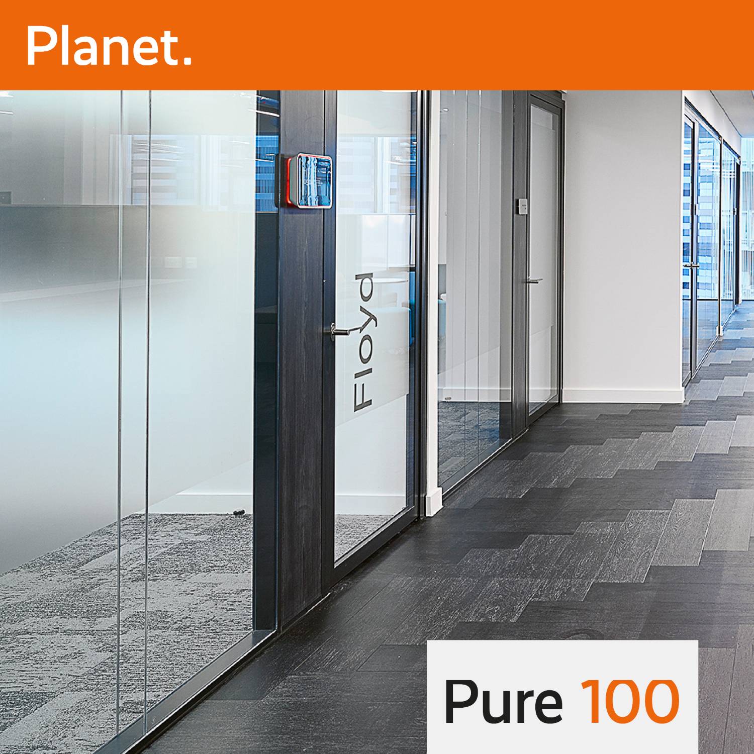 Pure 100 Double Glazed 100mm Glass Partition System