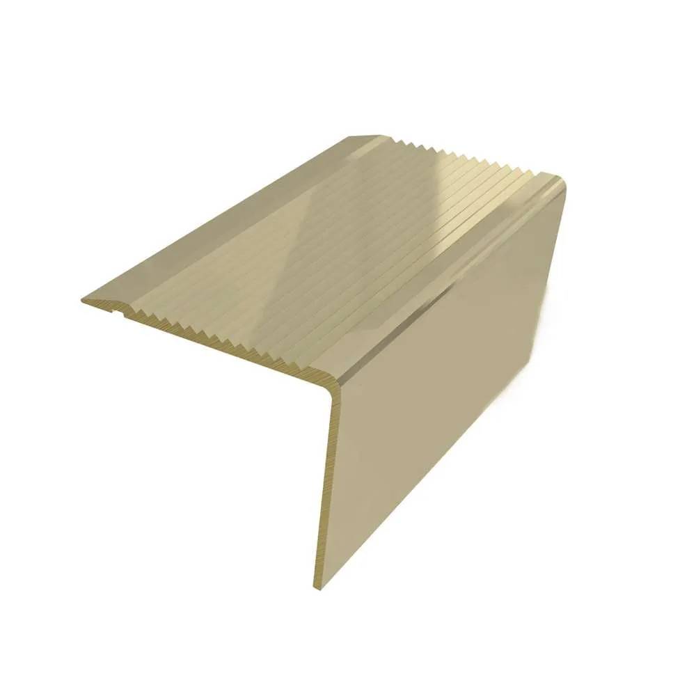 BN1SLR/55R - Brass Ridged Stair Nosing