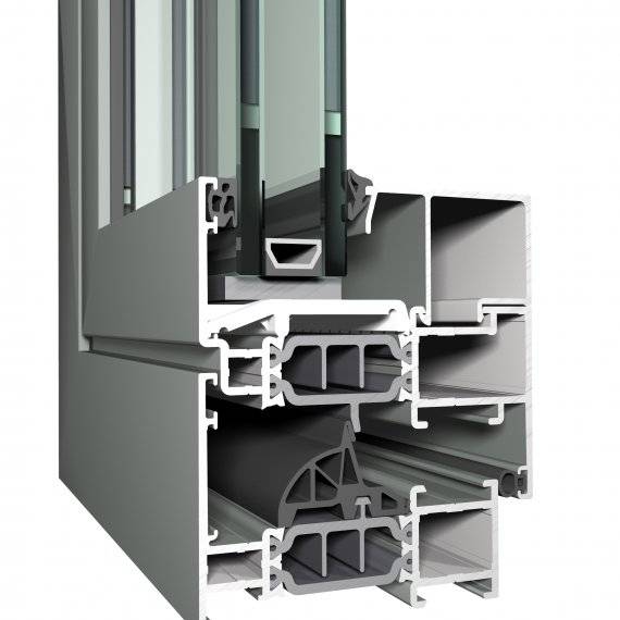 Aluminium CS 77 Window System