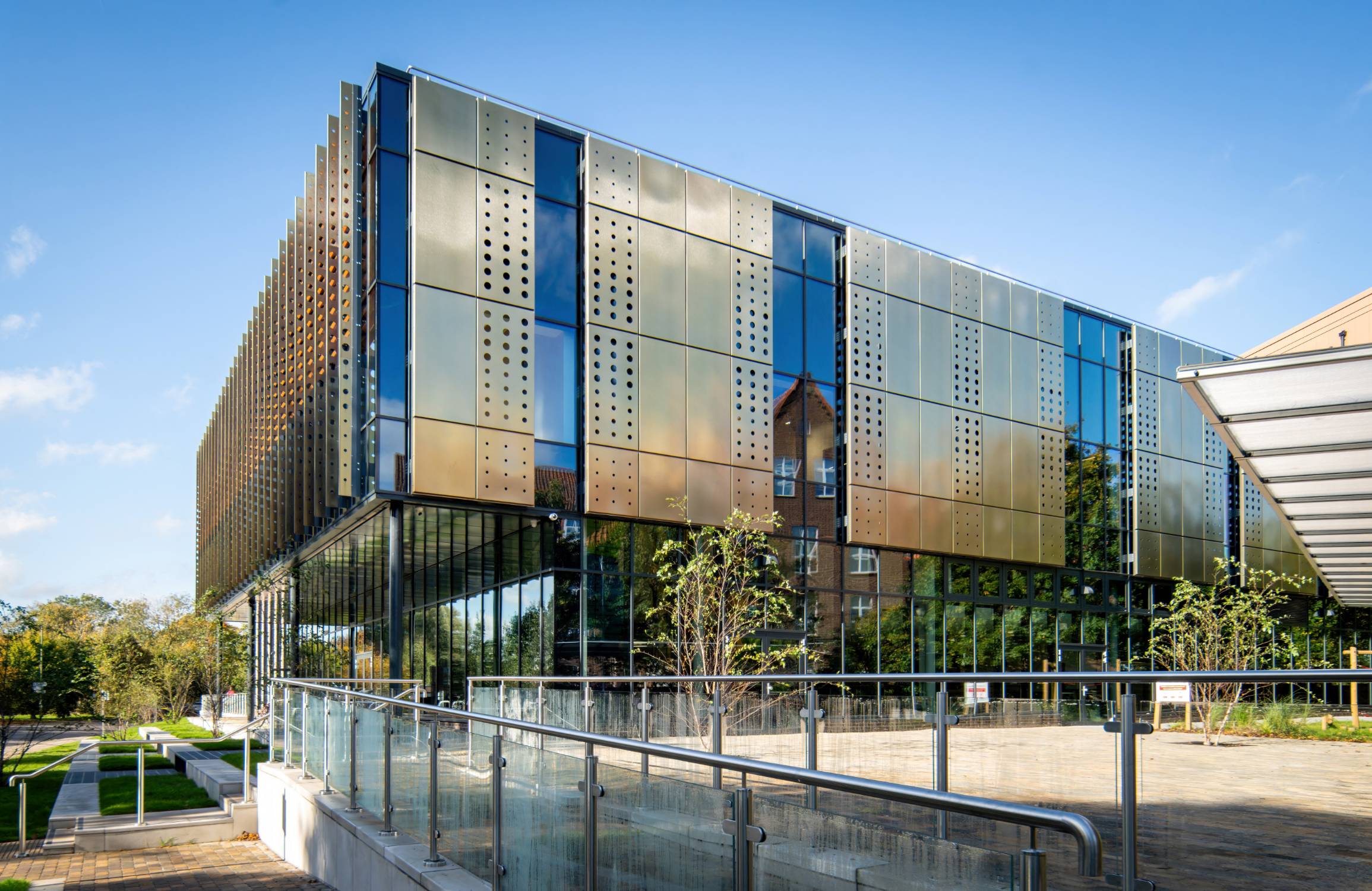 MSCP Façade Mesh Systems - ContraClad Architectural Perforated Mesh Facades