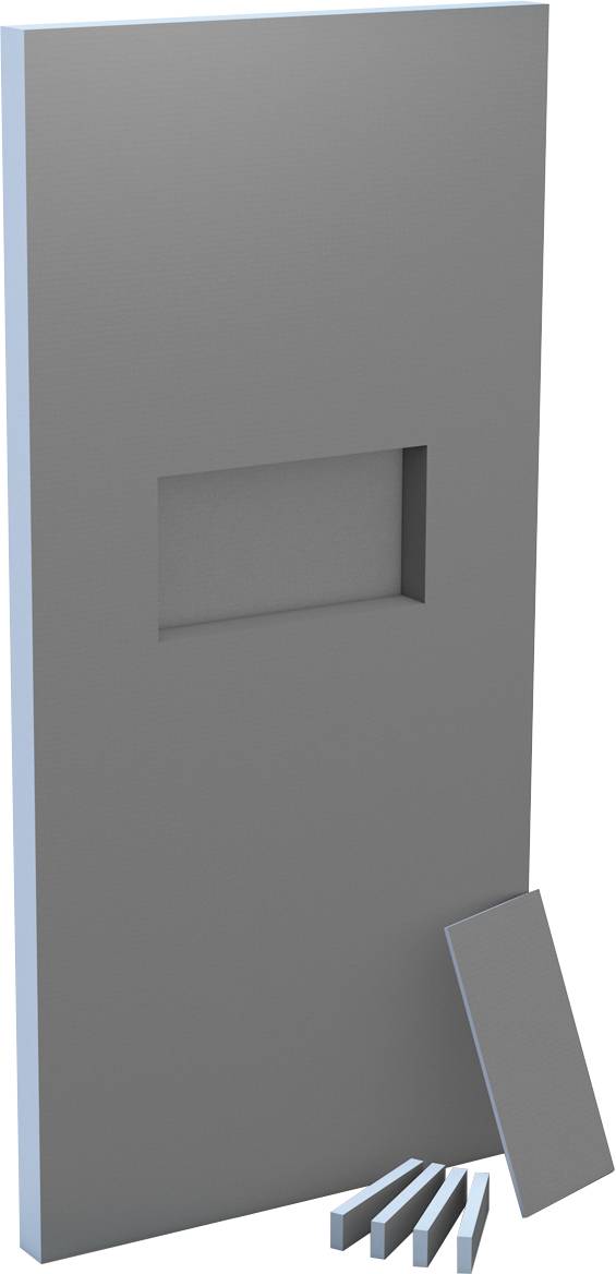 wedi Sanwell Shower Partition with Niche