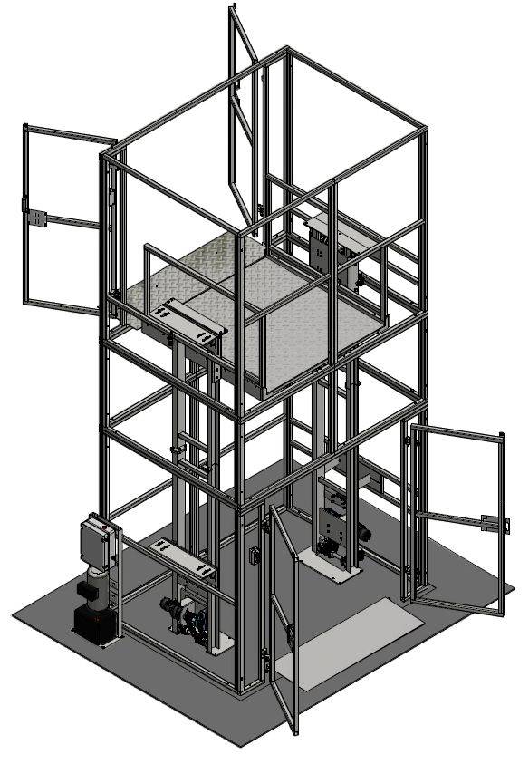 GoodsLift 1000kg Maximum Working Load - Heavy Duty MezzLift