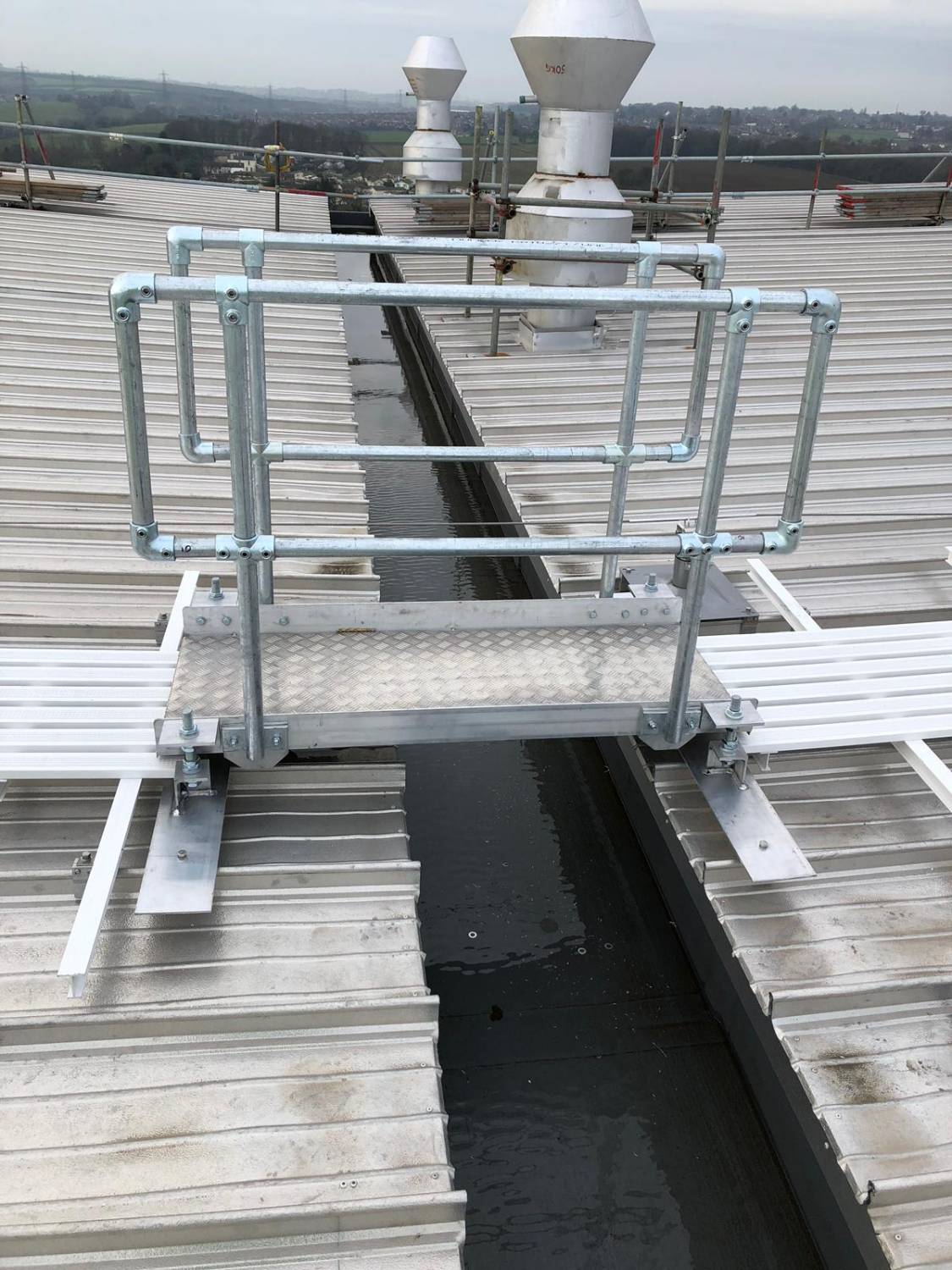 Industrial Stair System - Step Over Unit; Bridge Unit