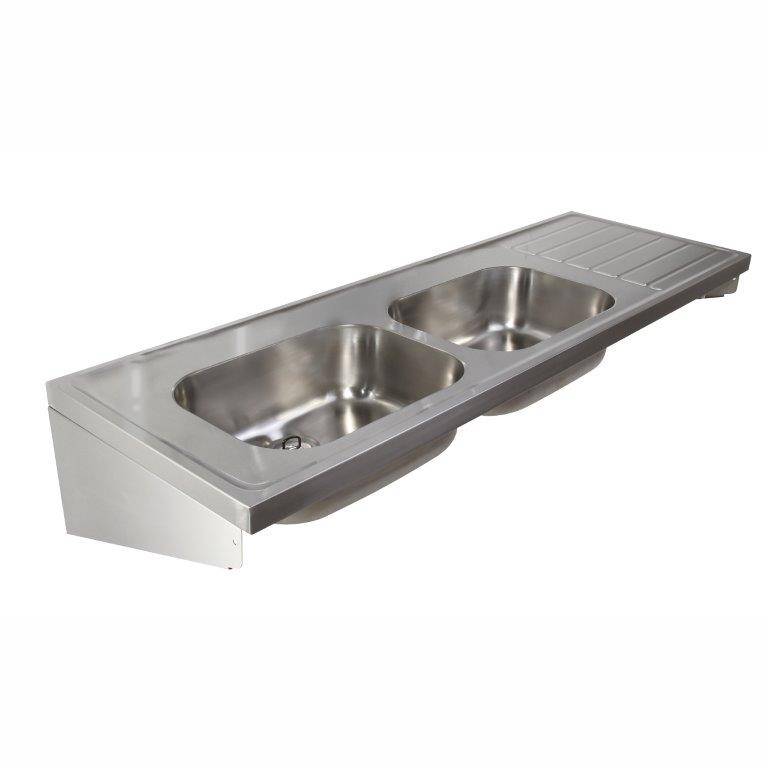 Stainless Steel Double Sink and Drainer