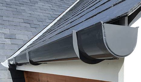 Sentinel Extruded Aluminium Deepflow Half Round Snap-fit Gutter