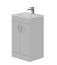 Zara 50 cm 2 Door Floor Standing Furniture Unit for Basins - Vanity Unit
