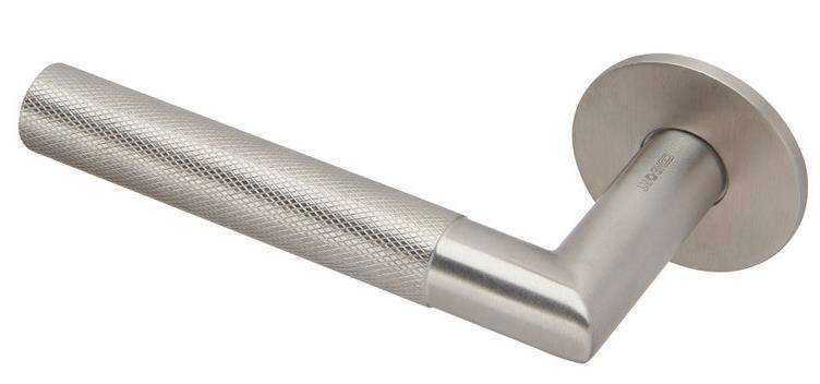 Premium Range Mitred Lever Handle on Slimline Rose - Door Handles (CH498/CH984) - Lever Handle