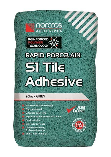 Rapid Porcelain Grey S1 Tile Adhesive