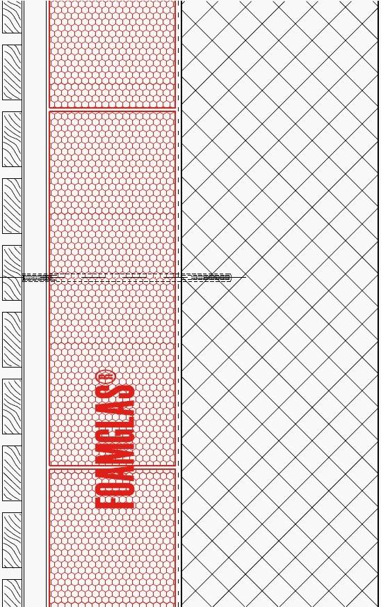 2.1.3 - Facade - Foamglas Insulation with Fixing Positions for Timber Cladding