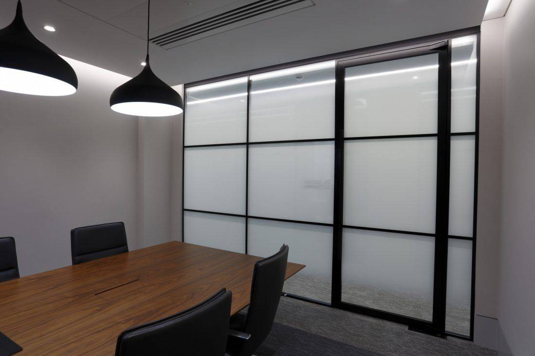 LOFT54 Offset Single Glazed Panel Partition System (True)