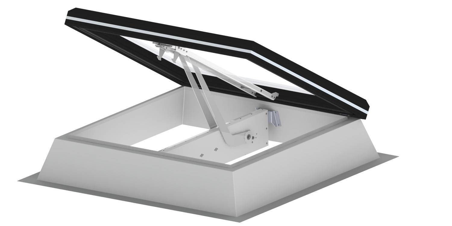 Smoke Lift Glass Skylight FE Passivhaus AOV - Certified AOV Smoke Vent Rooflight