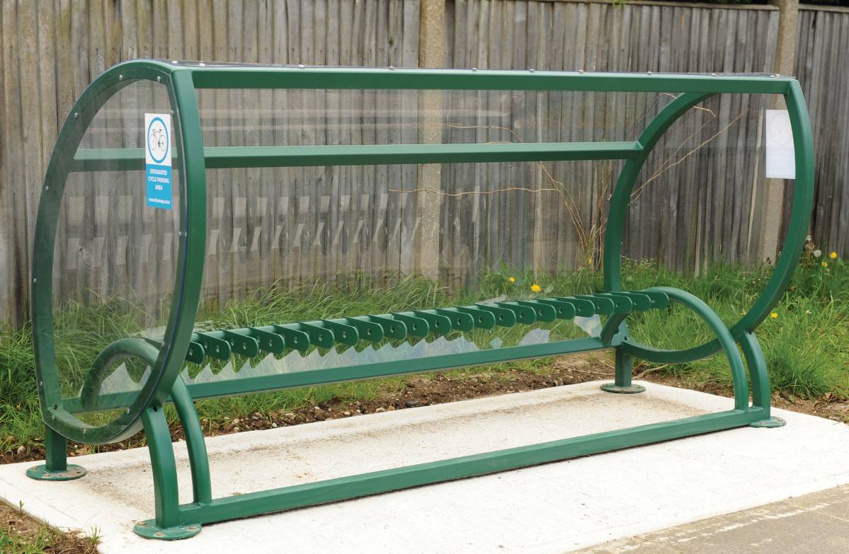 Sofco Cycle Shelter | Broxap Street Furniture | NBS BIM Library