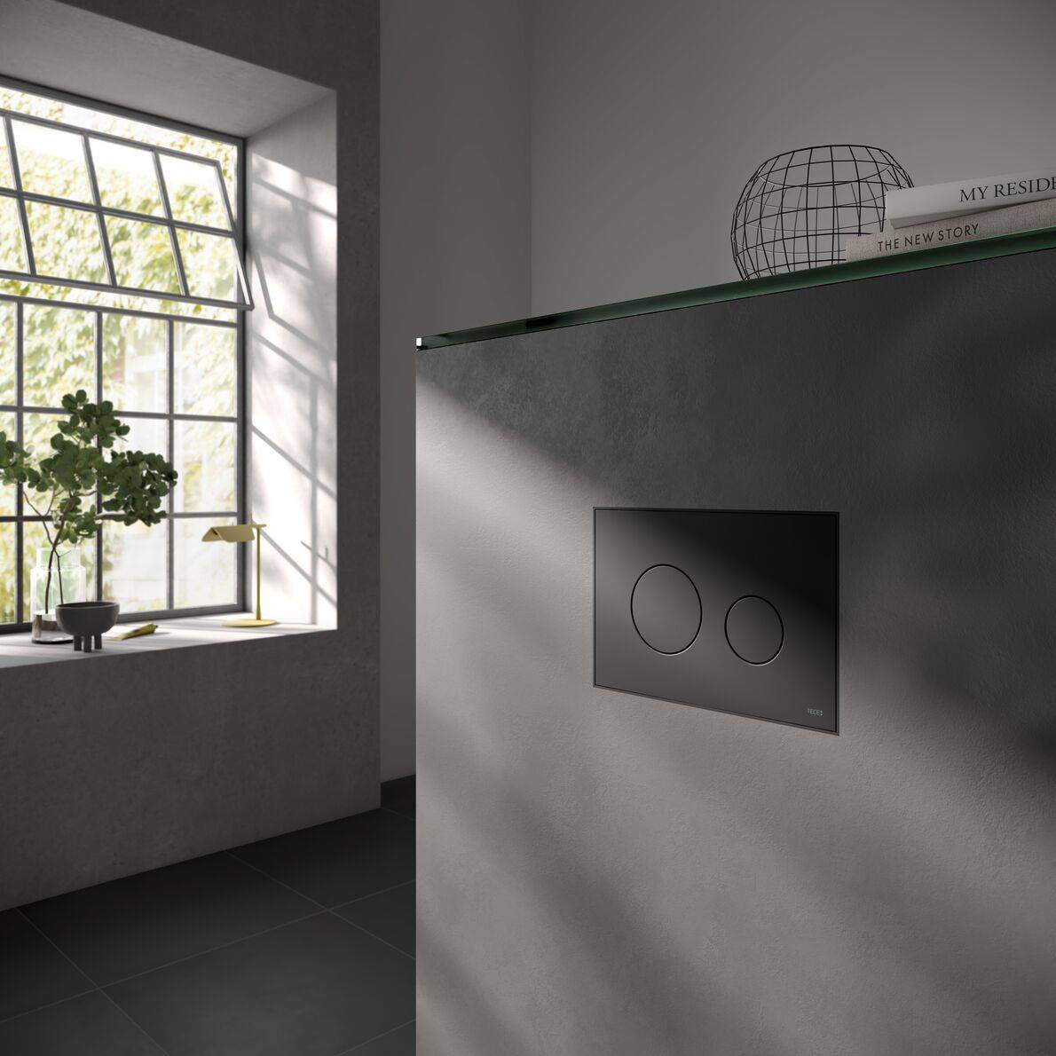 TECEloop WC Control Flush Plate