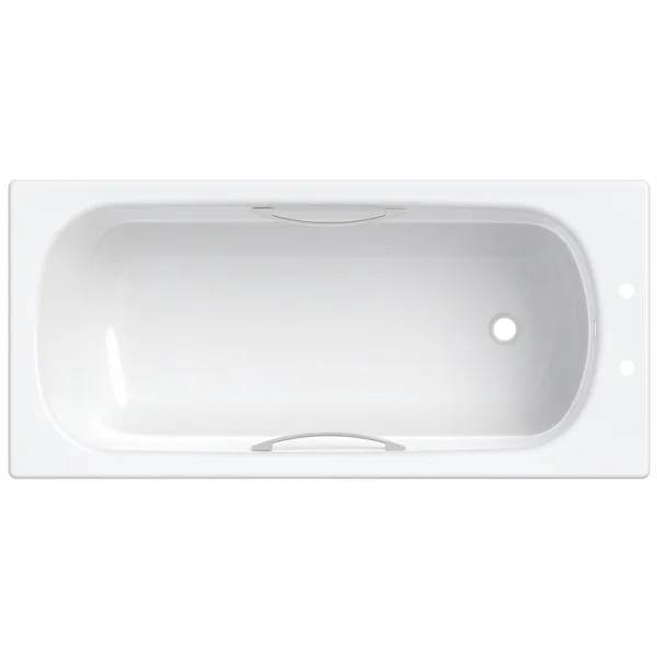 Twyford Celtic Rectangular Bathtub, Anti-Slip Surface, With Handles
