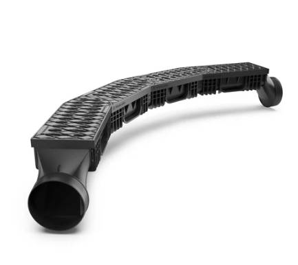 EASY 2 Radius channel drain, A15  - Curved Drainage Channels with Grating