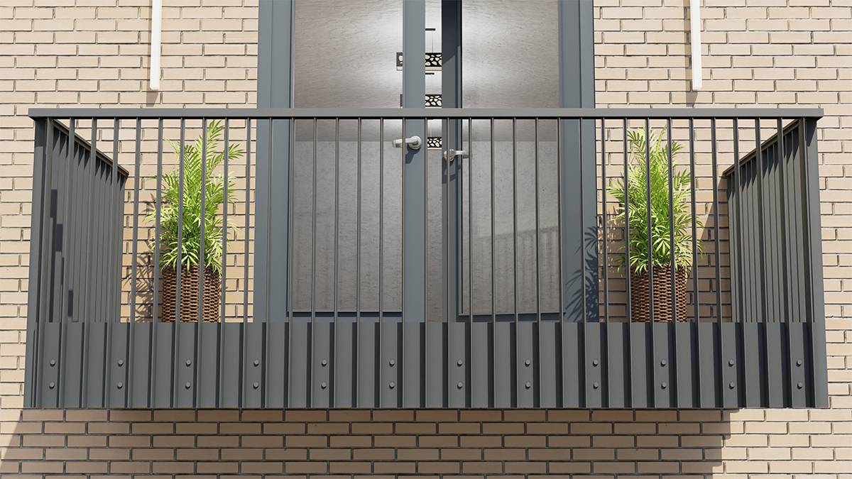 AliRail Plate-Fix 0.74kN Balcony Balustrade System - Balustrade