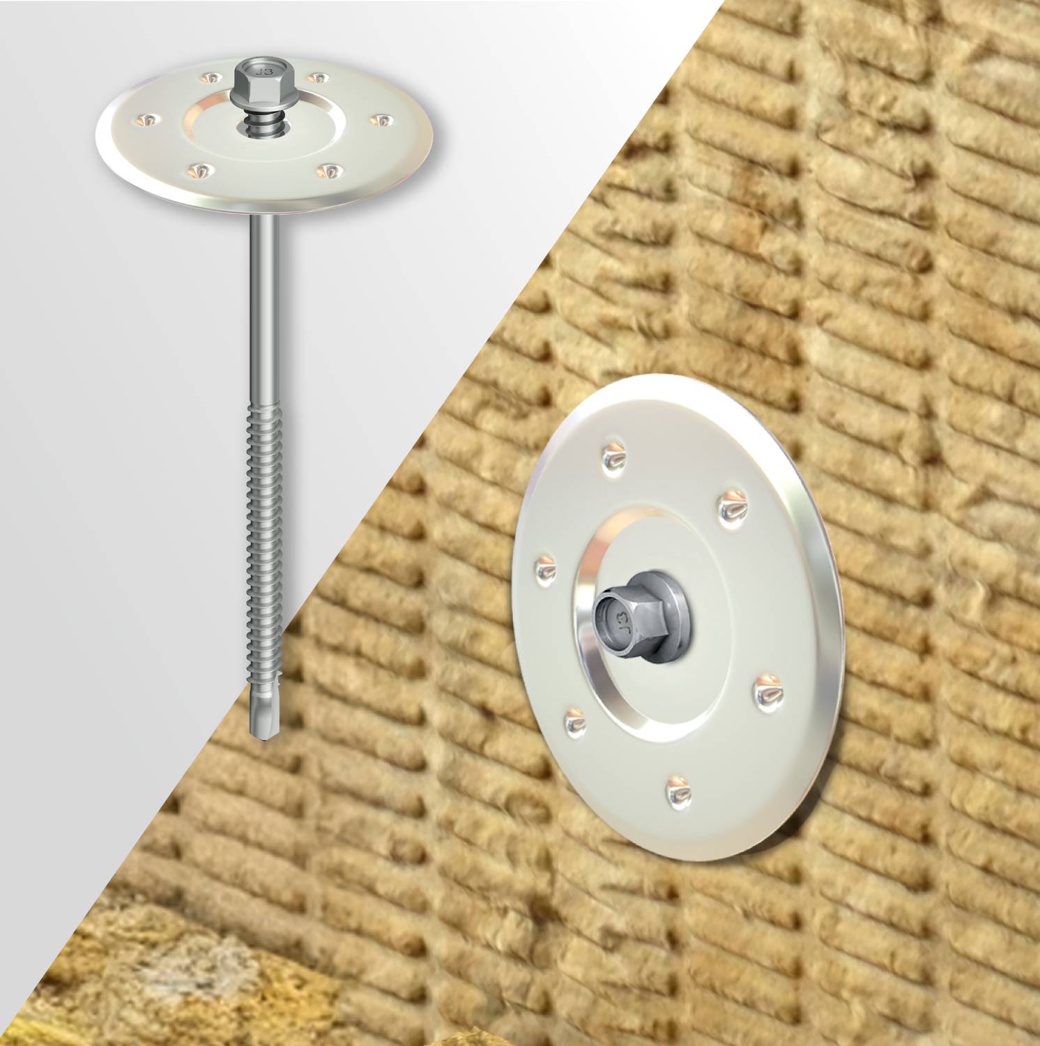 JT3 D6H Fastener With DMT Washer  - Bi-met High Thread Fastener 