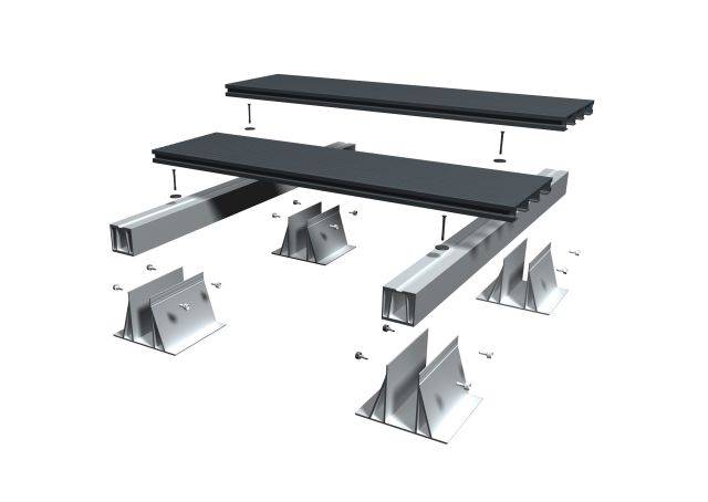RynoAluTerrace™ Fixed-Down Aluminium Decking System for Balconies