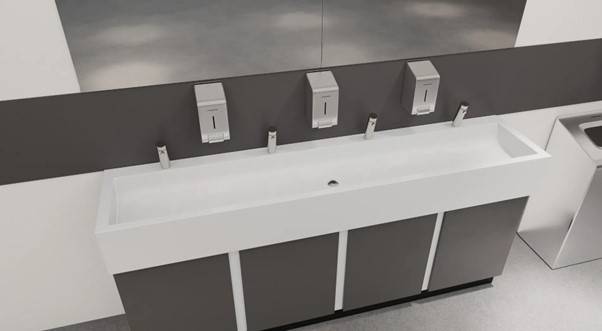 Sanivé® Flow Solid Surface Wash Trough