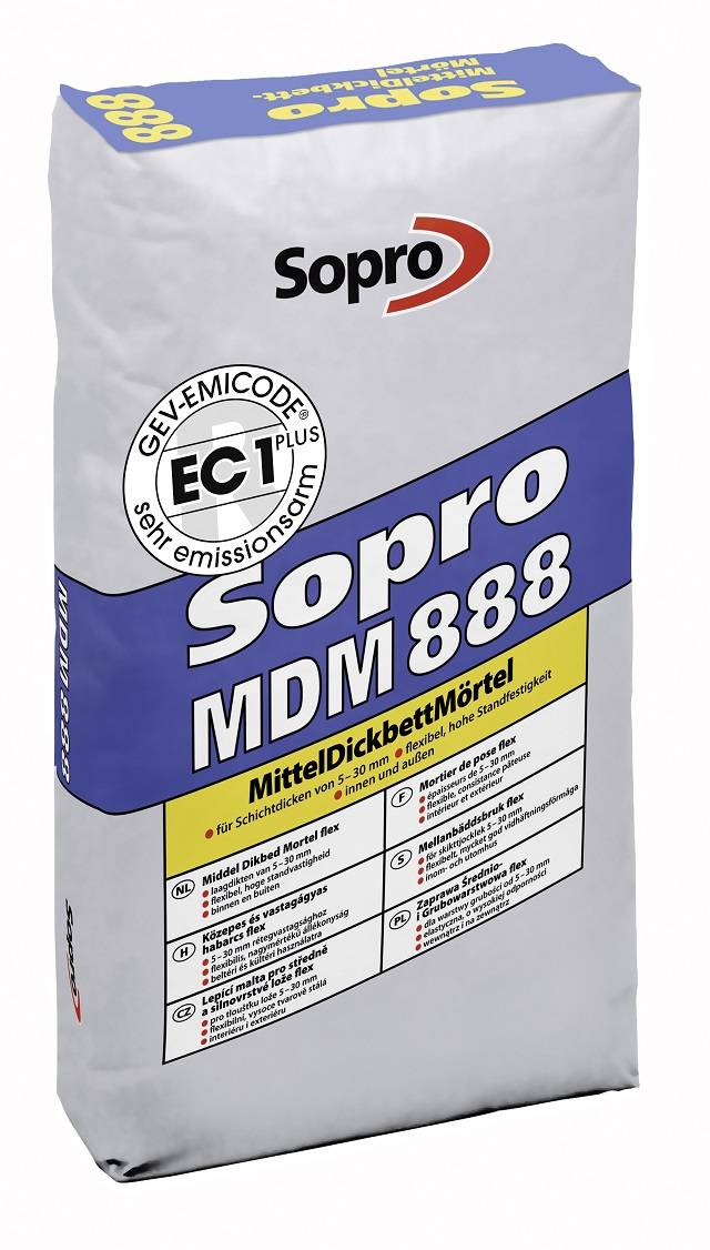 Sopro MDM 888 - Medium/ Thick Bed Tile Adhesive