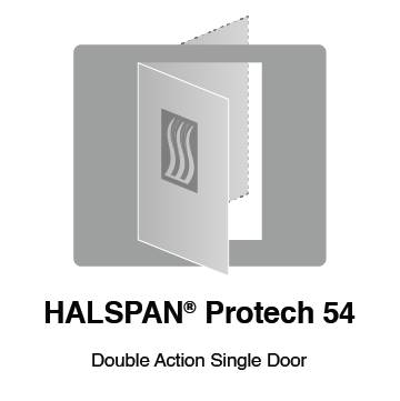 HALSPAN® ProTech 54 mm Interior Grade Door Blanks - Double Acting Single Doors