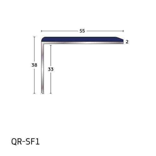 Q Range – Aluminium Stair Nosing for Vinyl and Laminate Floorcoverings