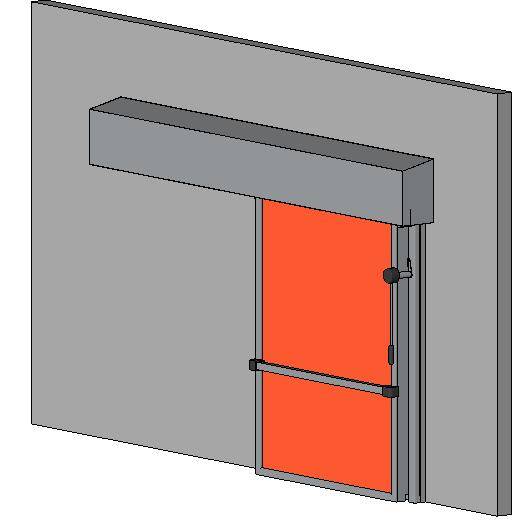 Hermetically Sealing Cold Room Sliding Door - 60 Min Fire Rating