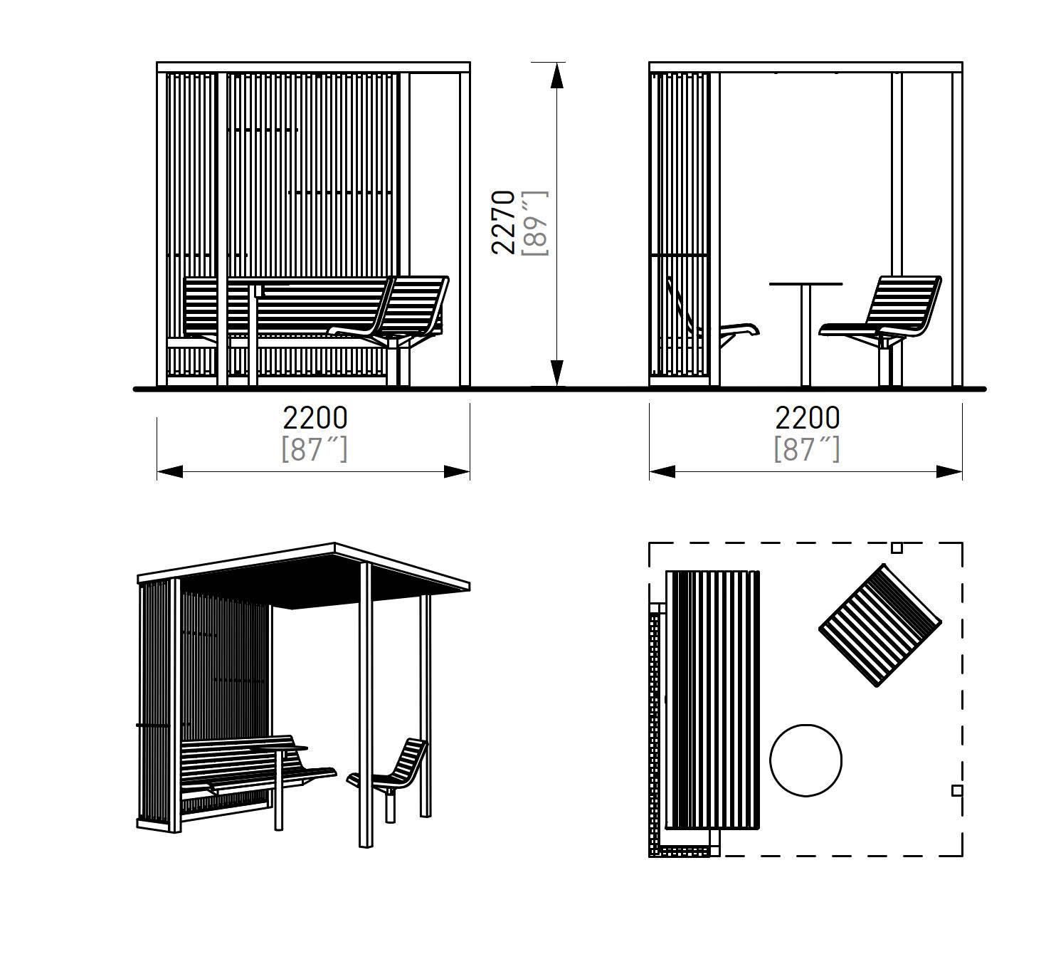 Cuby Gazebo - Outdoor Gazebos