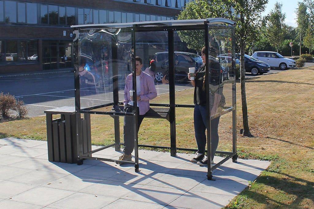 4-Sided Shelter - Smoking and Waiting Shelters