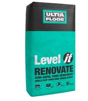 Level IT Renovate: Semi Rapid, Fibre Reinforced, Smoothing Underlayment