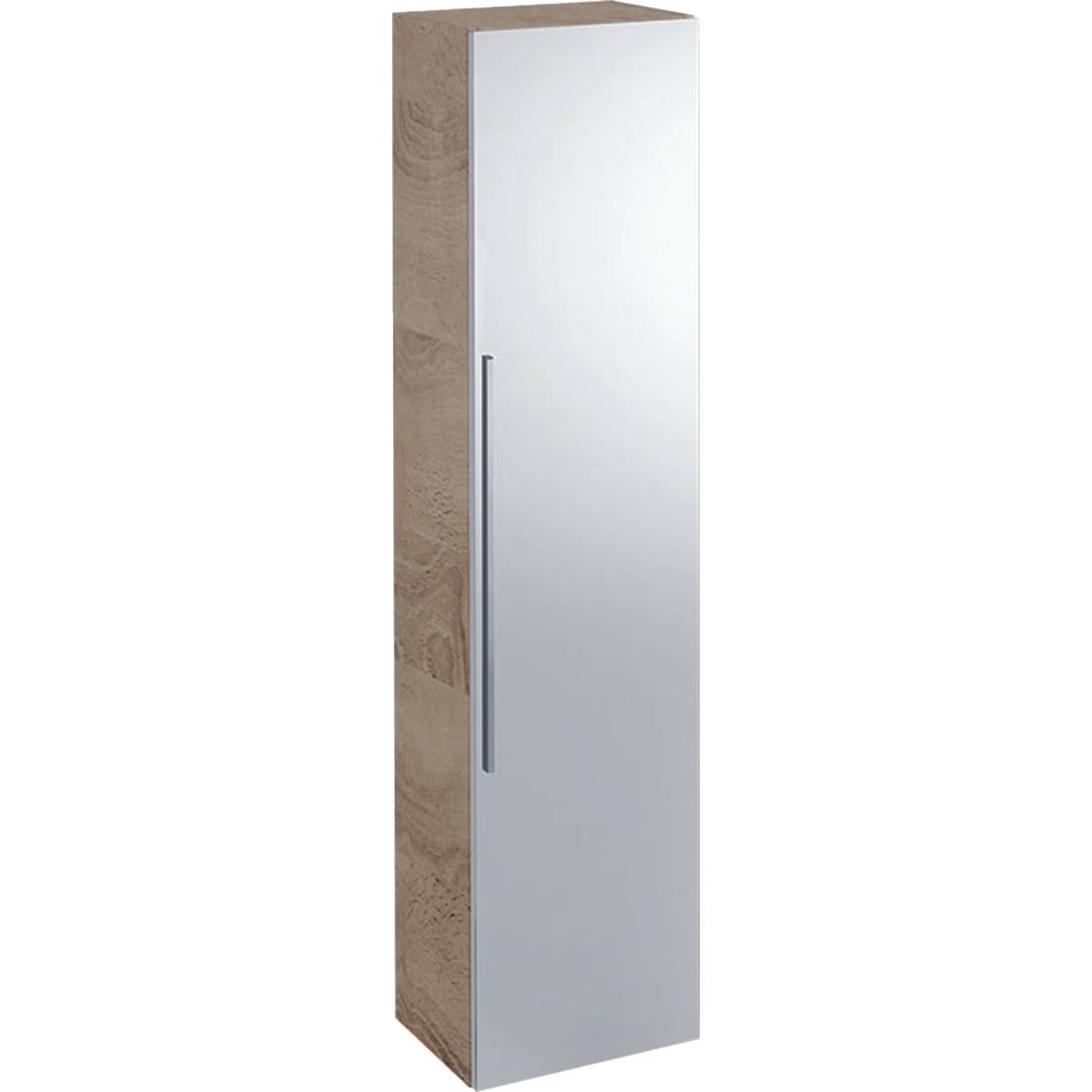 iCon tall cabinet with one door and external mirror