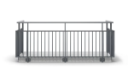 Rekkverk - Balkongrekkverk Sprosser - RT800 Synlig Flat Kant