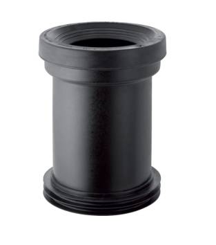Geberit straight connector with sleeve and lip seals