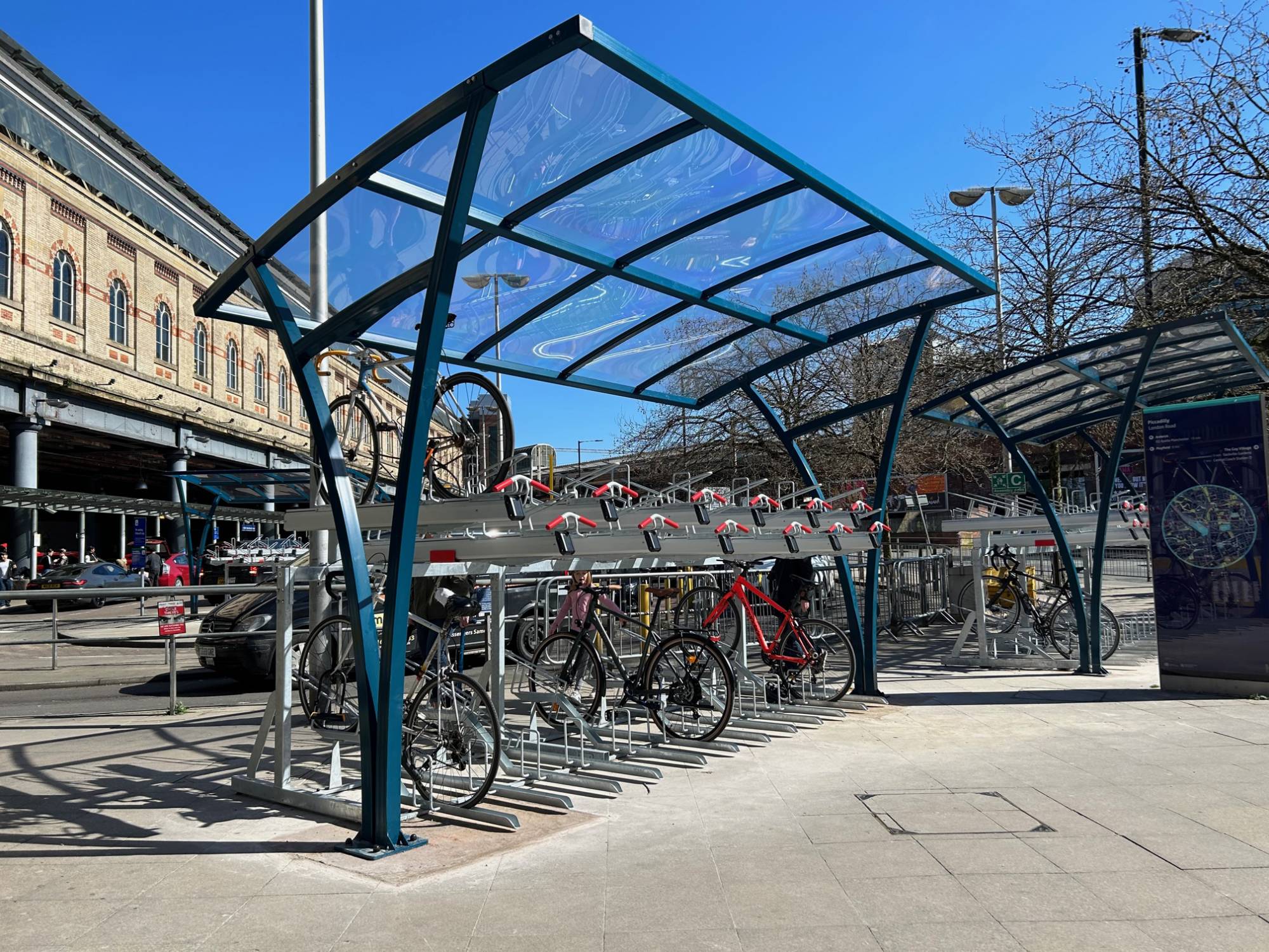 FalcoRail Cycle Shelter - Open and Spacious Cycle Shelter Canopy