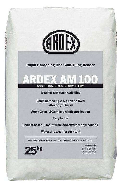 ARDEX AM 100 Rapid Set One Coat Tiling Render