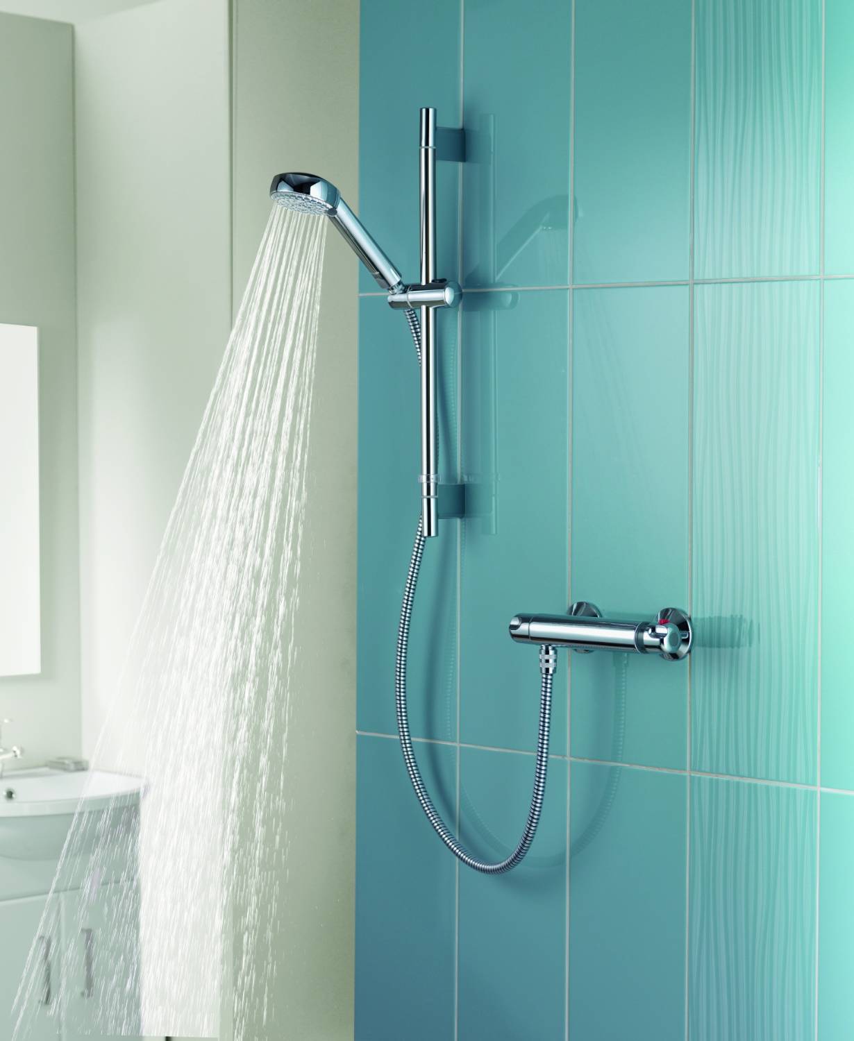Midas™ 100- Exposed Bar Mixer Shower with Adjustable Head