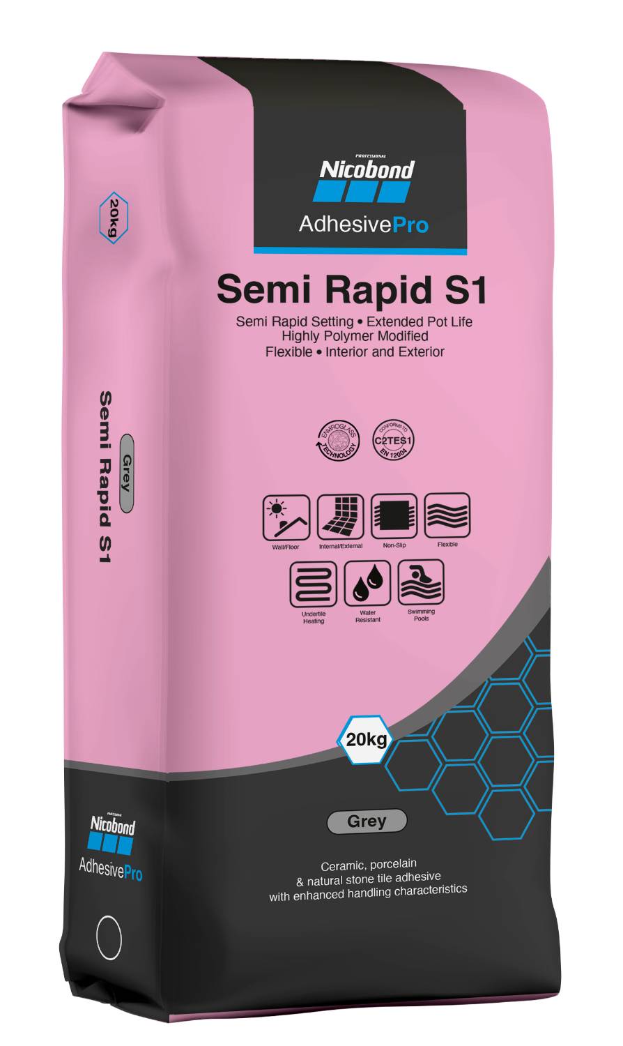 Nicobond Semi Rapid Pro S1 Adhesive - Tile Adhesive