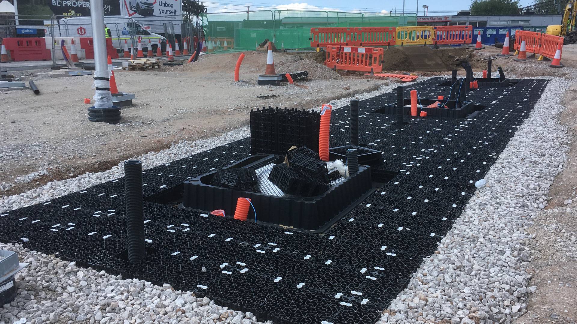 Runcorn Station Quarter Piazza | GreenBlue Urban Ltd | NBS Source