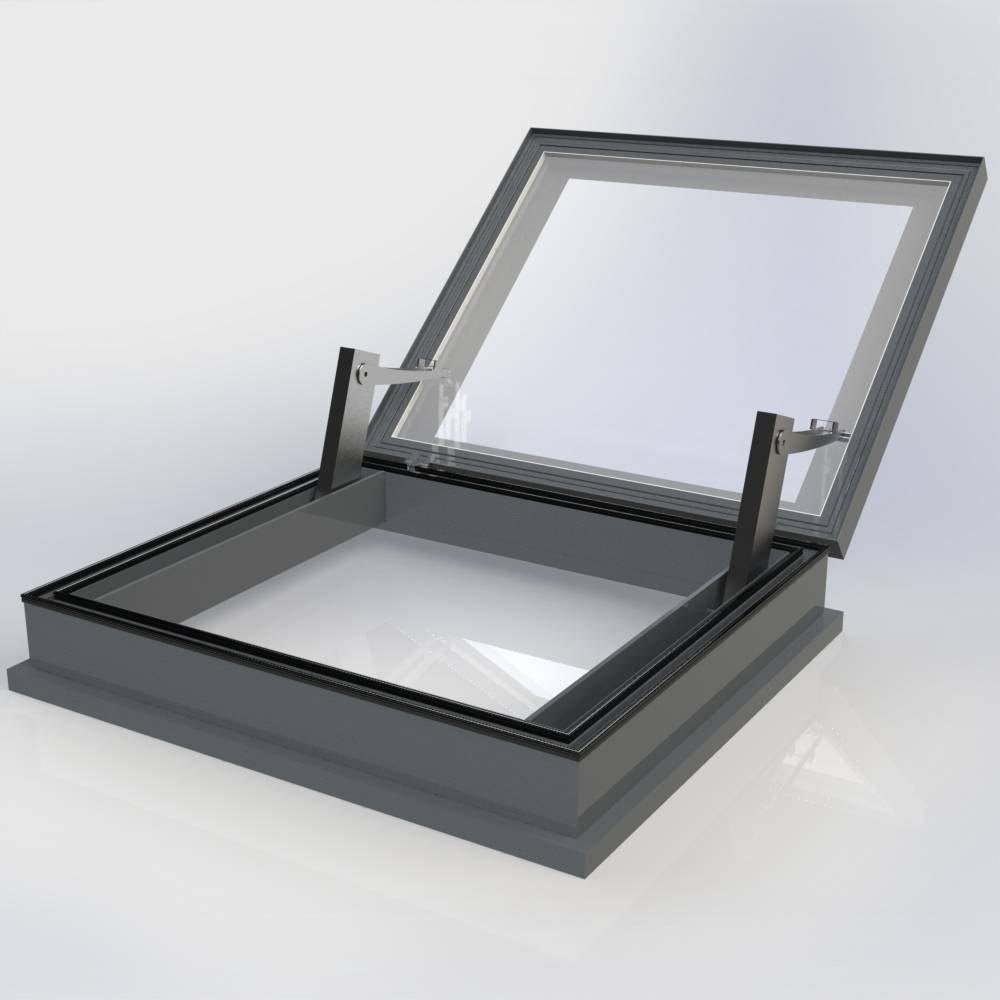 Flatglass Hinged AOV Access