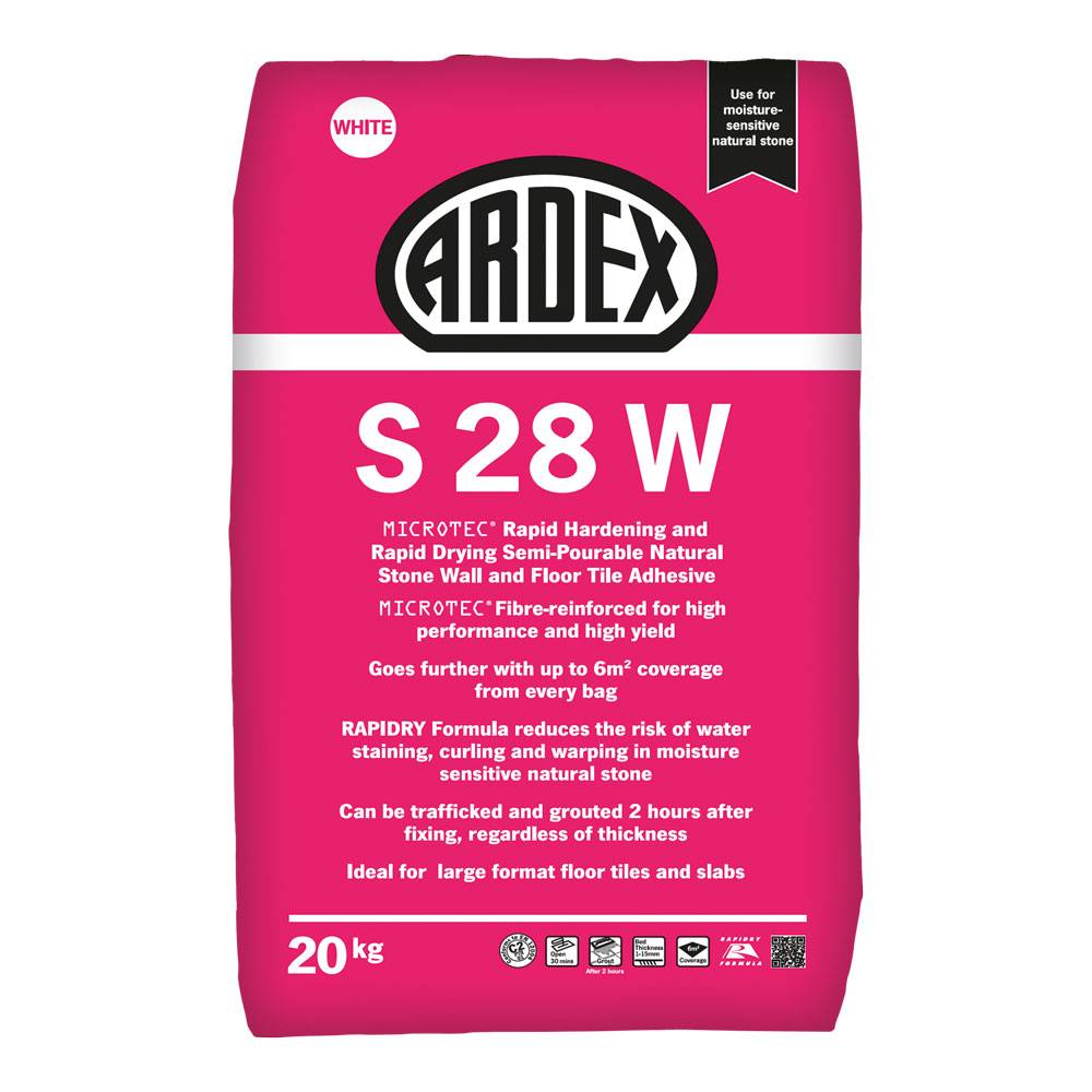 ARDEX S 28 MICROTEC Flexible Rapid Set Semi-Pourable Floor Tile & Stone Adhesive